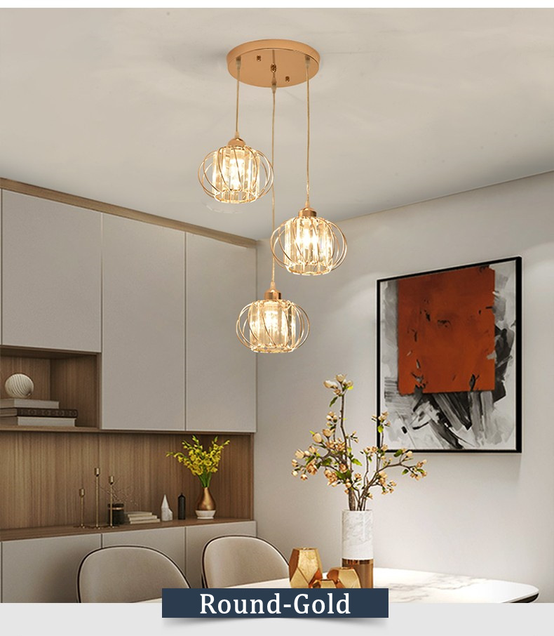 Cross-border Crystal Chandelier Iron Vintage Restaurant Clothing Cafe Shop Window Modern Art Chandelier