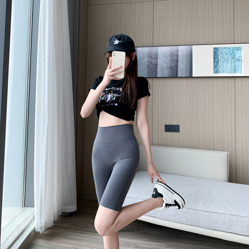 Clearance Five Points Shark Skin Leggings Women's Sports Shorts Running Fitness Outer Wear Summer Tight High Waist Yoga Pants