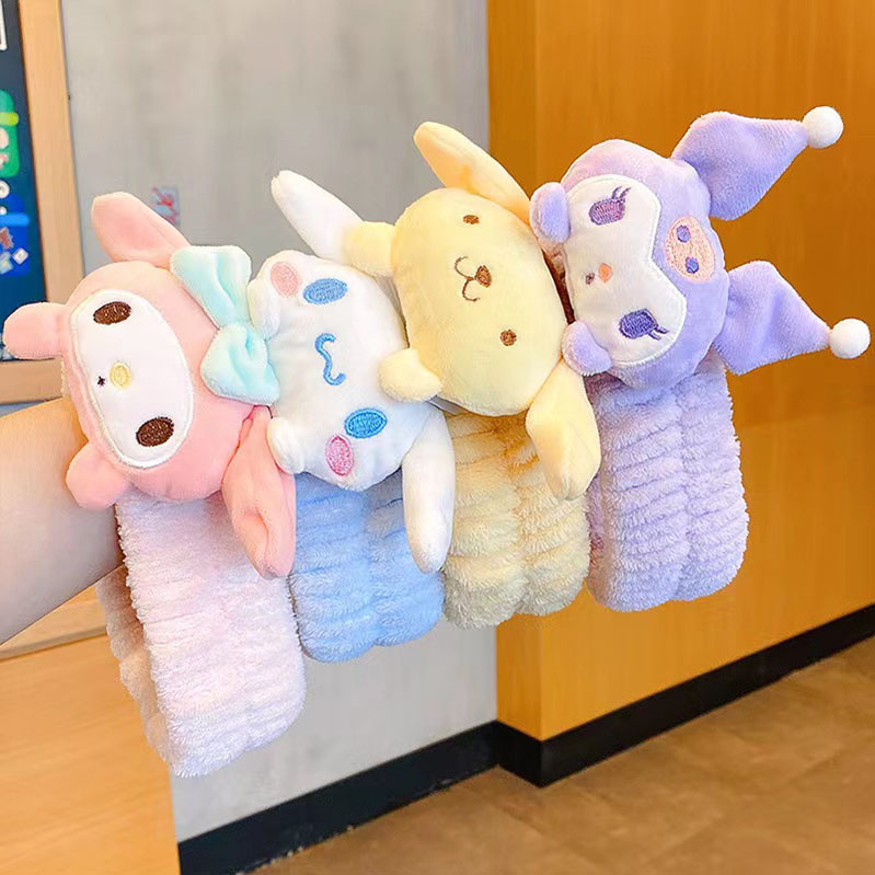 Autumn and Winter Plush Hair Band Internet Celebrity Cartoon Doll Sanrio Girl Wash Face Sweet Cute Girl Headband Hair Accessories