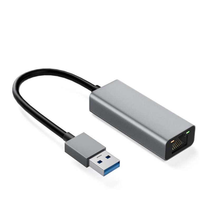 Network Card 100 Gigabit USB to Network Port Wired Ethernet Computer External usb Network Card Cross-border Network Converter