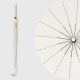 16 Bone creamy-white with Waterproof Sleeve Leather Straight Handle