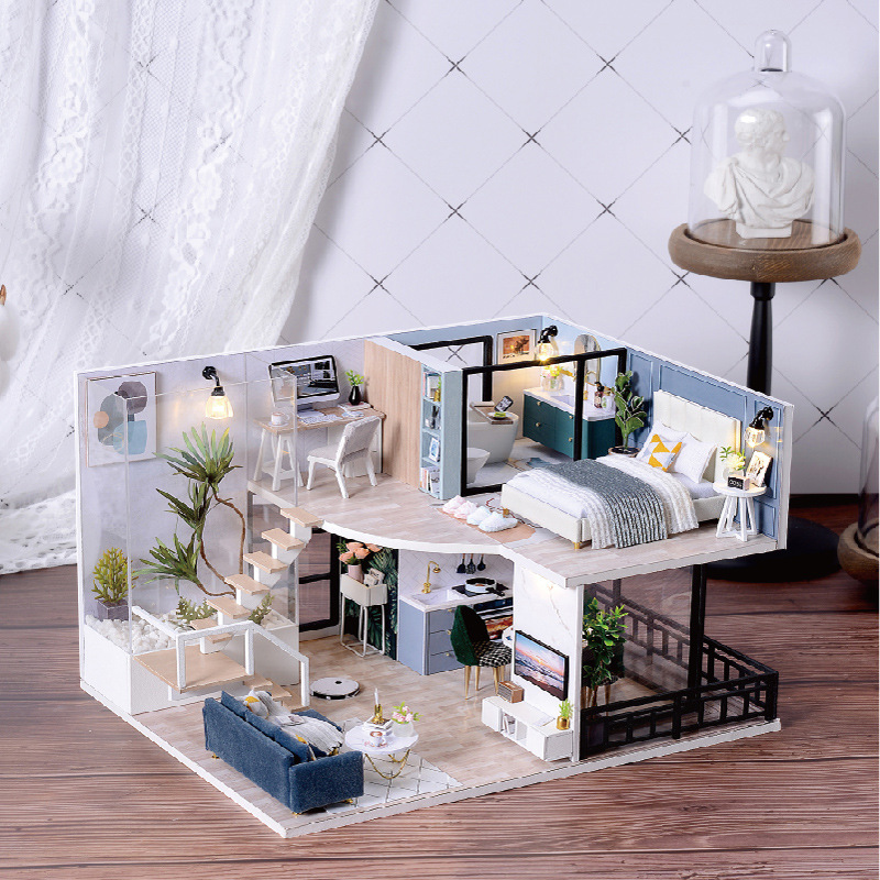 Smart House DIY cottage comfortable time and space novel design double-layer LOFT cottage Assembly