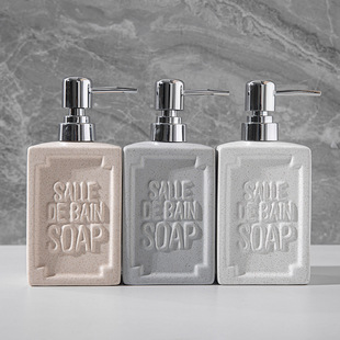 Nordic simple bathroom ceramic hand sanitizer bottle shower gel toilet hand sanitizer bottle shampoo lotion bottle