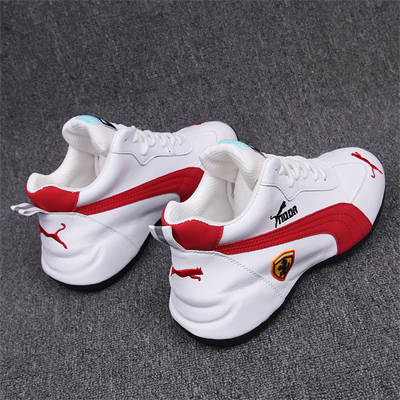 Men's Shoes 2024 Spring New Men's and Women's Couples Shoes Fashion Casual Breathable Soft Bottom Leather Thick Bottom Dad Shoes