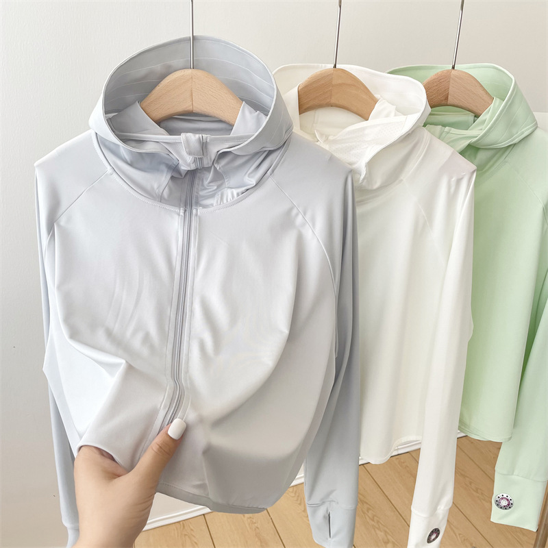 Sunscreen Clothing Women's Summer Thin Outdoor Breathable All-match Sunscreen Clothing 2023 New Lightweight UV Protection UPF50