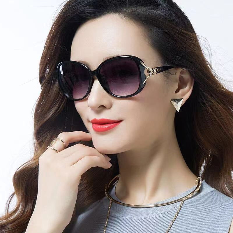 Classic fashion fox head sunglasses elegant Camellia sunglasses ladies stall sunglasses factory wholesale