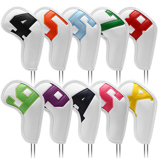 Cross-border generation golf iron cover colorful digital gradient pole cover protective cover factory golf supplies