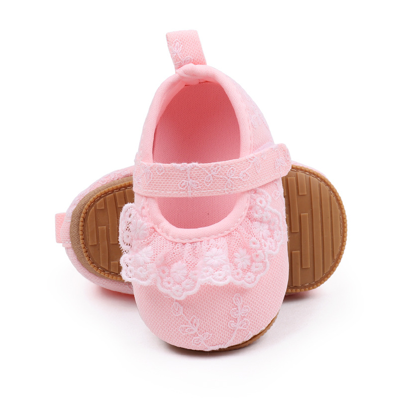 Newborn Baby's Velcro Anti-drop Soft Cloth Bottom Non-slip Thin Baby's Cute Princess Tankster Shoes BXC3063