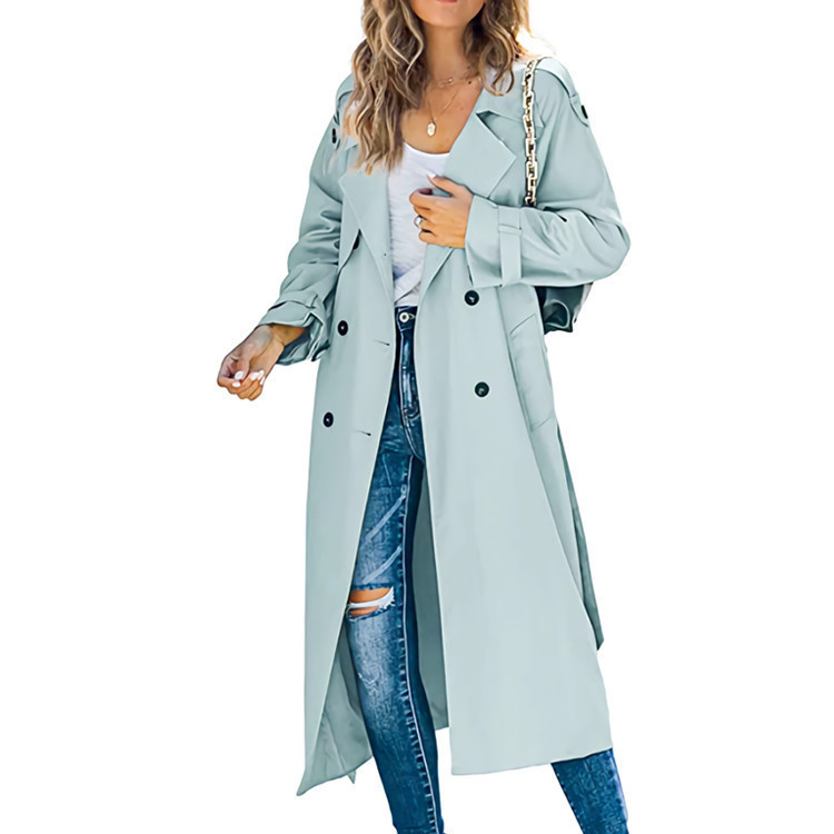 Spot! Amazon Independent Station Cross-border European and American Women's Winter and Autumn Coat Coat Foreign Trade 2023 Coat