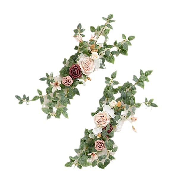アマゾンの新しい結婚式の背もたれの花のシミュレーションの花のセットの欧米の屋外の祝日の装飾の背景のメーカーは直接供給します。|undefined