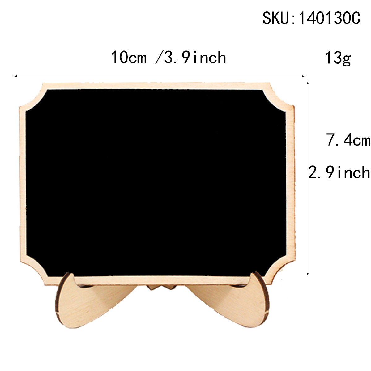 Desktop small blackboard wood crafts mini message Christmas single-sided small blackboard DIY ornaments manufacturers direct supply