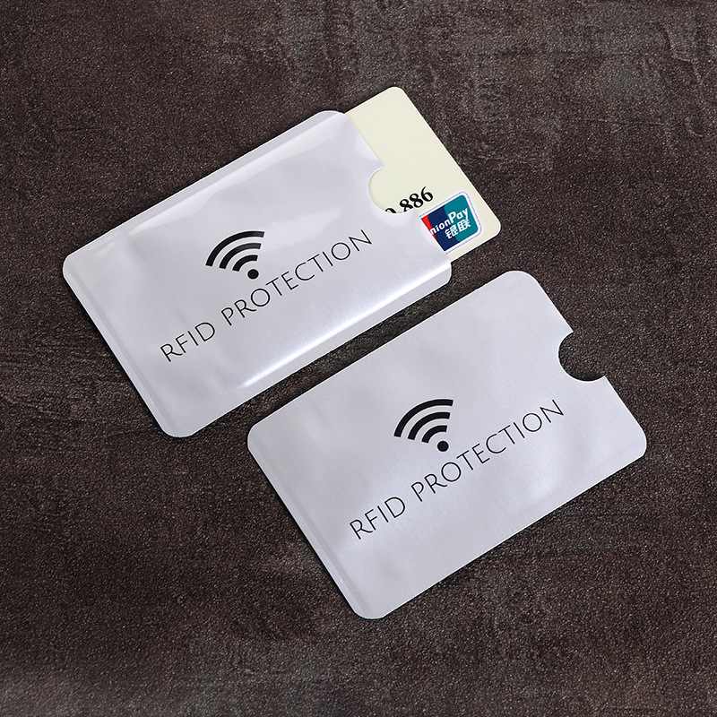 Thickened Aluminum Foil Bank Card Case Anti-theft Card Case Creative RFID Anti-degaussing ID Card Anti-NFC Scan Protection