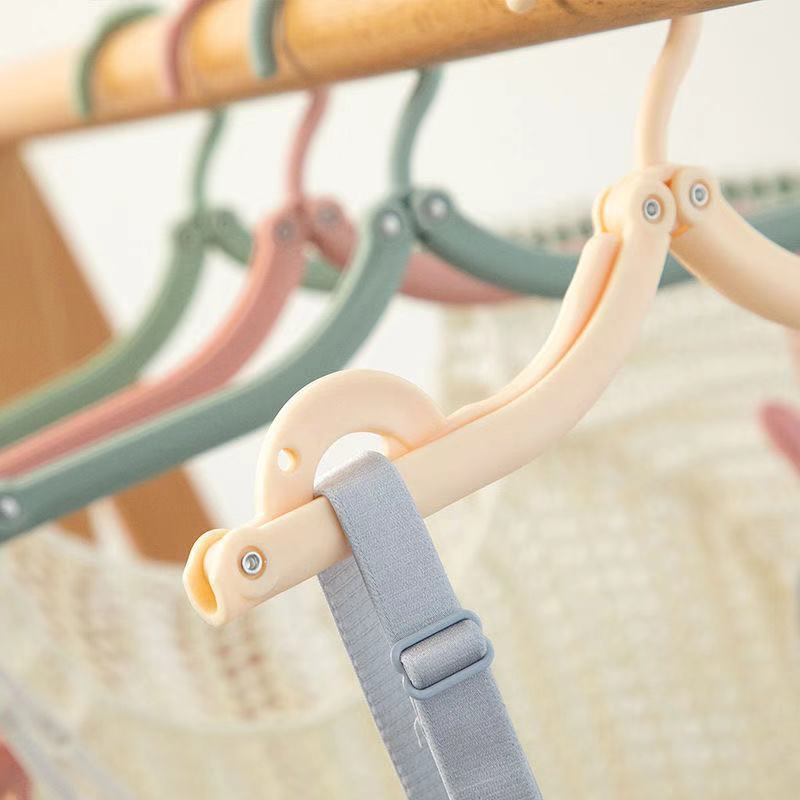 Shake Tone Internet Popular Folding Hanger Travel Portable Hanger Travel Magic Hanger Wholesale Men's and Women's Clothes Hanging Rod