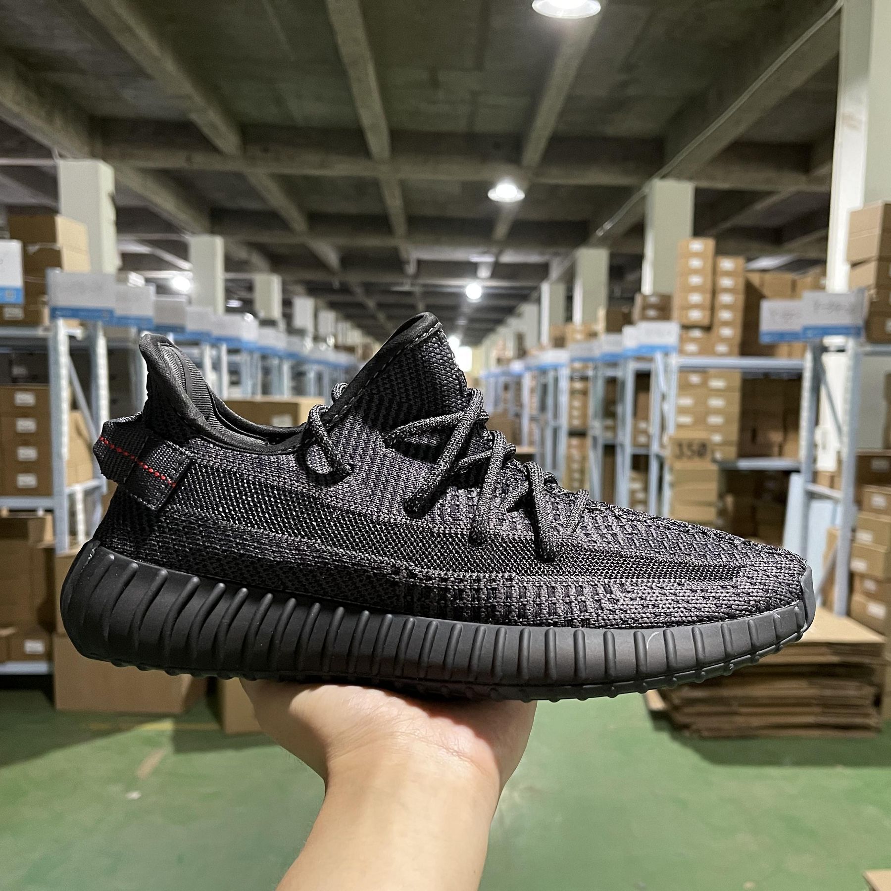 qkz yeezy jokojen coconut 350v2 black stars BASF really explosive Black Angel sneakers male Putian