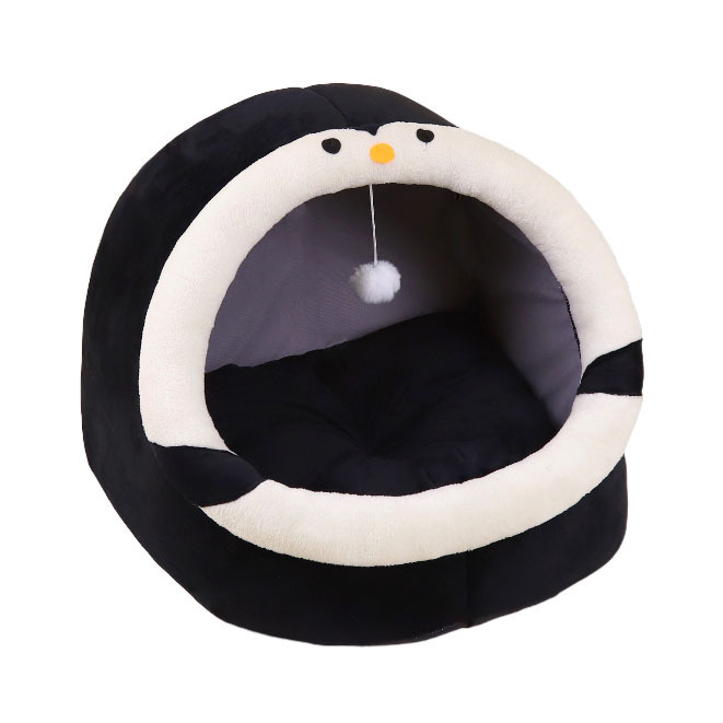 Pet cat nest four seasons Universal Kennel rabbit nest semi-enclosed winter small dog thickened warm removable and washable cat bed