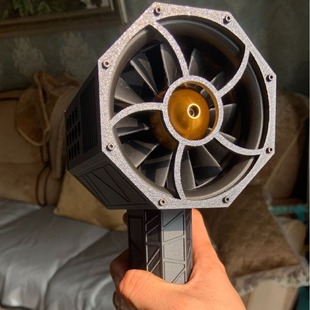 Cross-border new violent hammer turbine fan large factory wholesale fan dry battery rechargeable Hurricane fan