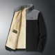 Factory Direct Plus Size Men's winter coat jacket fleece coat fleece-lined thick warm coat men's jacket