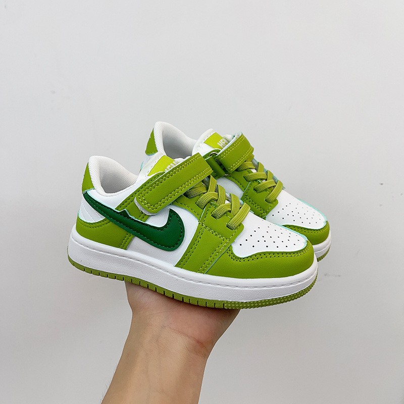 Children's low-top sneaker 2024 autumn new black and white panda shoes Air Force No. 1 white shoes aj children's shoes fashion brand