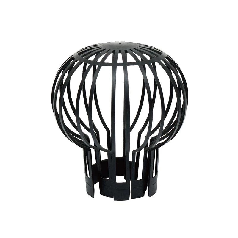 Plastic Black Rooftop Floor Drain Outlet Anti-blocking Round Mesh Cover Balcony Outdoor Rainwater Eave Drain Cover