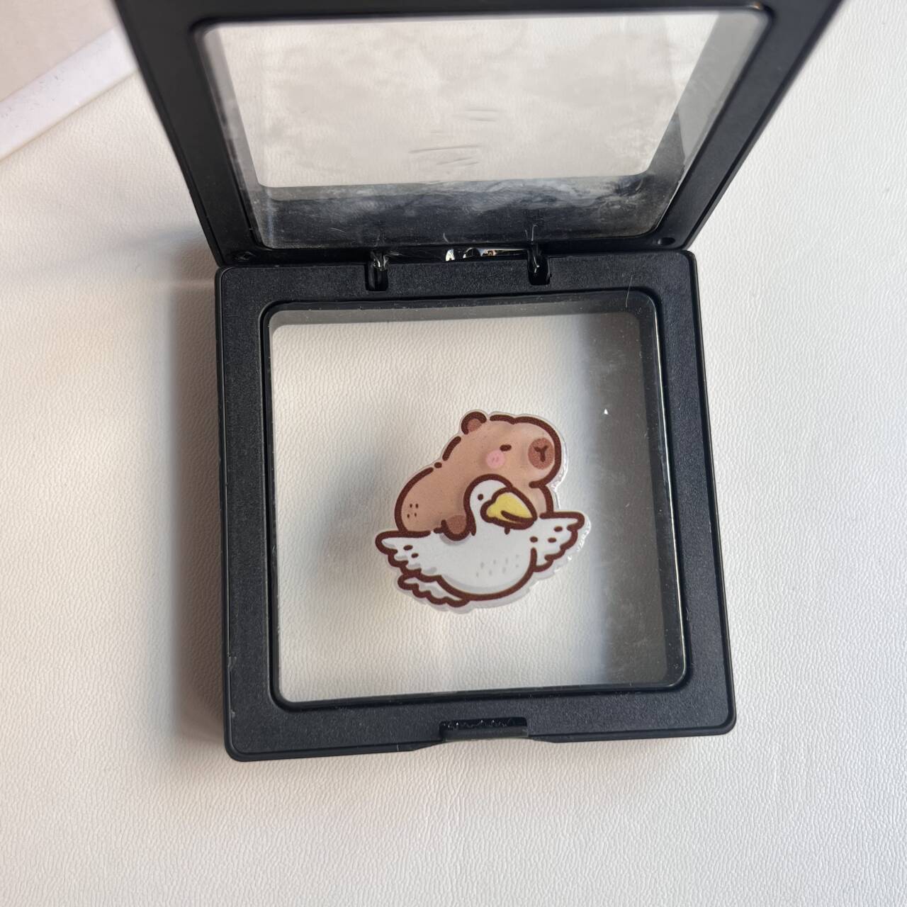 Mignon petit capybara volant épingle à cheveux fille coeur doux Maillard bec de canard pince étudiante frange pince latérale pince coiffure femme_voghion.com