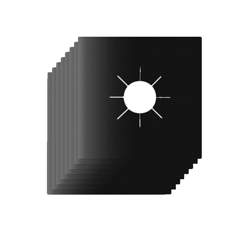 0.2mm Gas stove protective mat black set Gas stove Protector kitchen gap strip anti-dirty