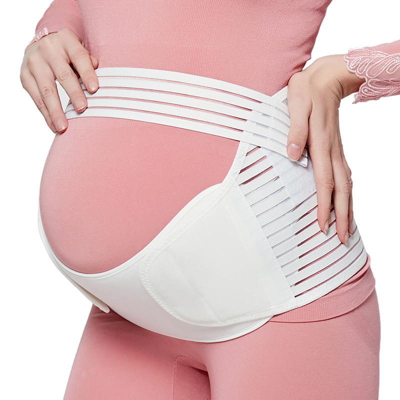Breathable strip belt for pubic pain in middle and late pregnancy Twin belly support belt Lumbar support for pregnant women