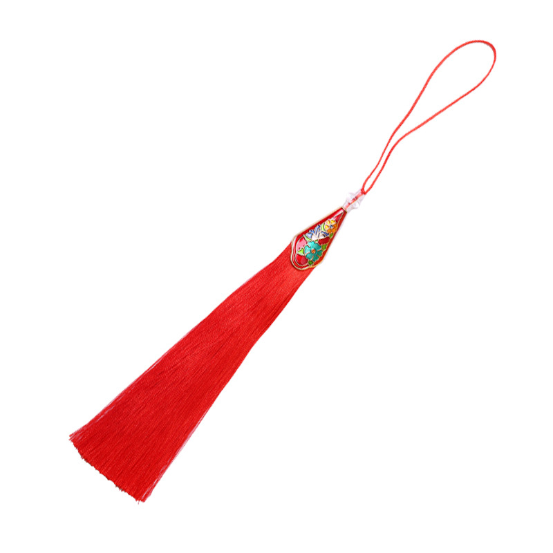 16cm cloisonne enamel tassel tassel cheongsam Hanfu ancient style placket pendant handmade DIY ornaments accessories