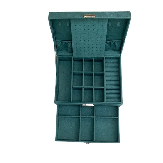 Southeast Asia independent station wholesale jewelry box pink ring earrings earrings earrings storage jewelry flannel