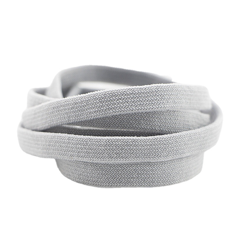 Widened 8mm Free Lazy Shoelaces Artifact for Boys and Girls Free from Tie Stretch Buckle Loose Spandex Double Layer Shoelaces