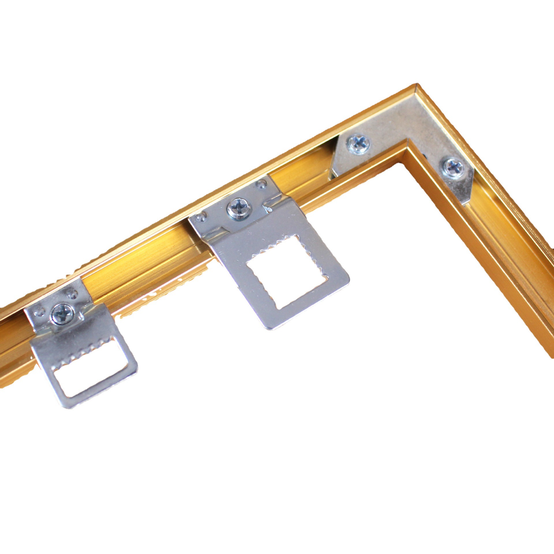 Decorative Painting Installation Kit PE Bag Tape Nail Painting Holder Hook Aluminum Alloy Frame Accessories Angle Code Gasket Shrapnel