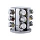 Rotatable Stainless Steel Seasoning Rack Multi-layer Household Kitchen Seasoning Storage Rack Glass Seasoning Bottle suit Stainless Steel