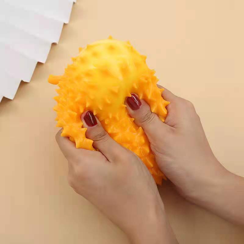 Creative durian pinch music fall not rotten decompression funny pressure vent ball children's toy fruit imitation