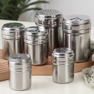 Barbecue Spring Bottle Seasoning Tank Rotating Seasoning Bottle Stainless Steel Seasoning Tank Seasoning Box Pepper Bottle
