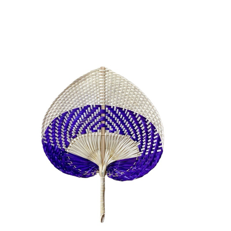 Colorful bamboo woven large Pu Fan old-fashioned fan summer dance baby banana fan bamboo sunflower fan children ancient style fan