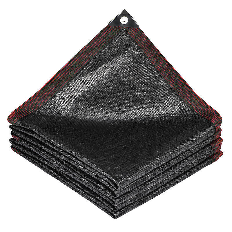 Sun shade net black thickened edge covered HDPE shade sun protection net beige color heat insulation sun shade Net Wholesale