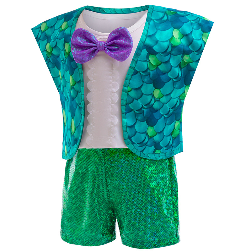 New boys' suit cosplay magic elf Bran same three-piece stage performance dress suit
