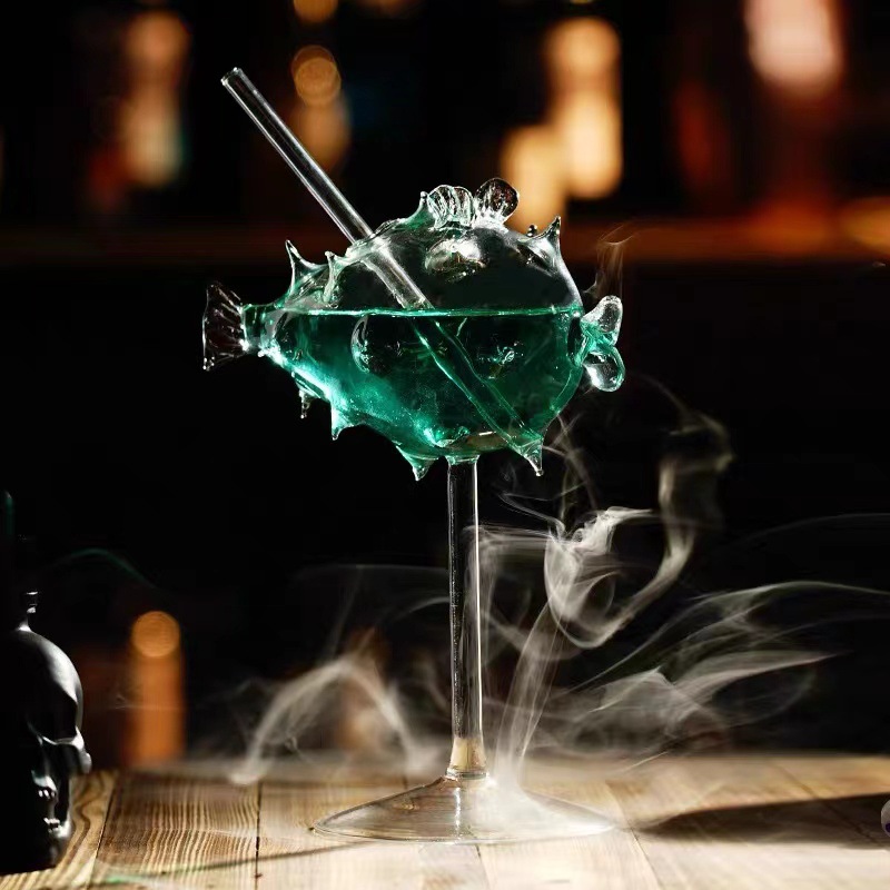 Creative Puffer Barfish Осьминог Cyber Celebrant Cup Боросиликатное стекло Кубок Персонализированная чашка для коктейля