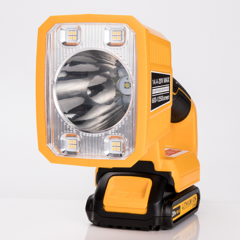 DW horizontal vertical lamp suitable for Dewei dewalt electric tool 18V lithium battery outdoor LED lighting lamp