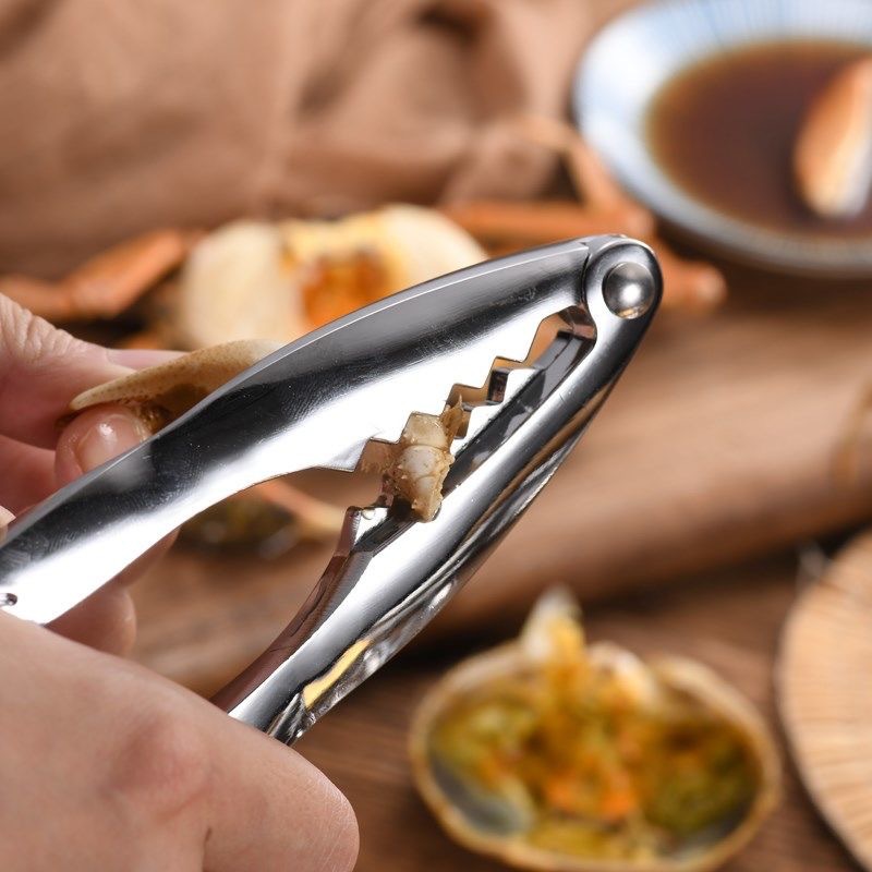 Factory spot wholesale stainless steel color light crab tools crab tongs kitchen gadgets source supply
