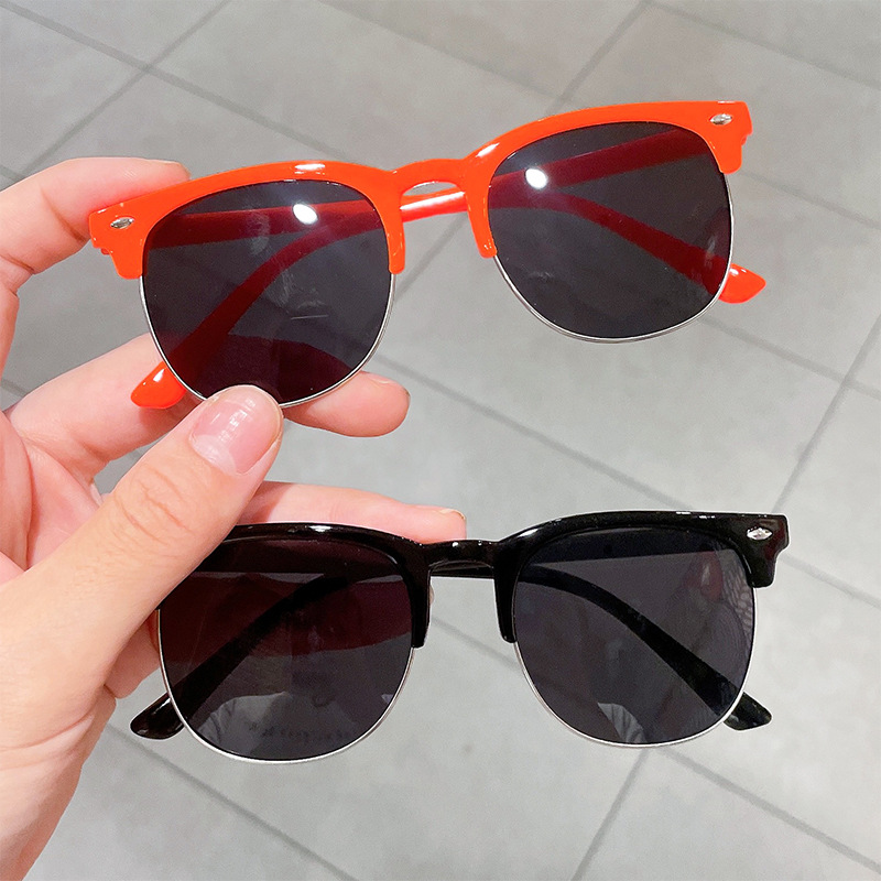 Children's Sunglasses Boys' and Girls' Fashion Trendy Baby's Sunglasses Anti-ultraviolet Korean Style Girl's Sunshade Glasses