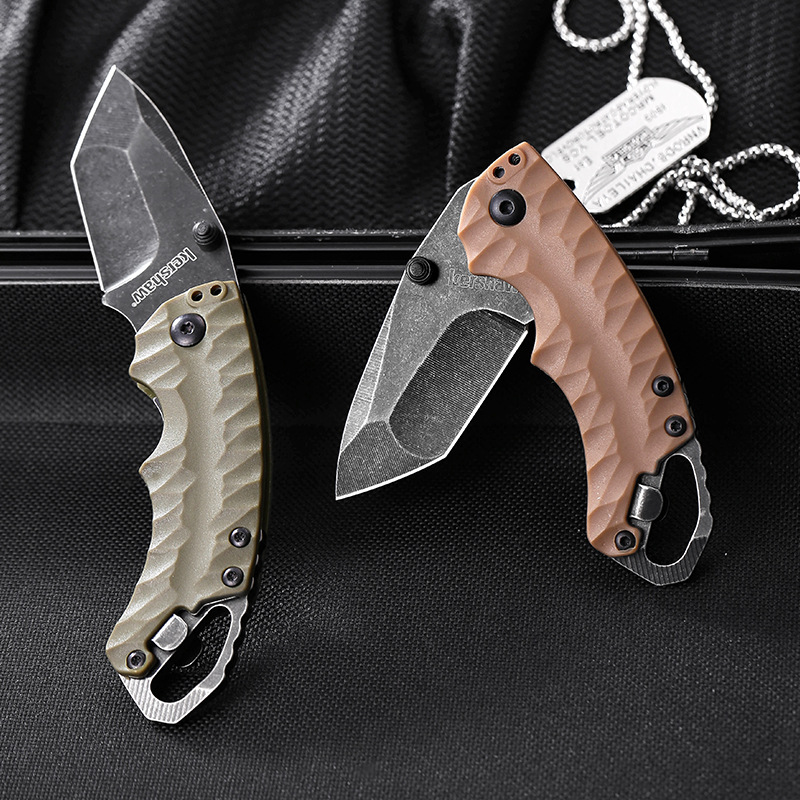 kershaw factory direct outdoor camping portable survival self-defense portable mini fruit knife folding knife