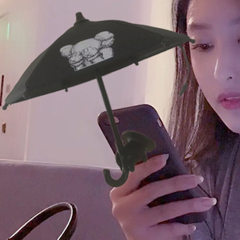 Tiktok мобильный телефон открытый зонтик держатель мобильного телефона зонтик студент женщина ins милый мобильный телефон фото козырек крышка
