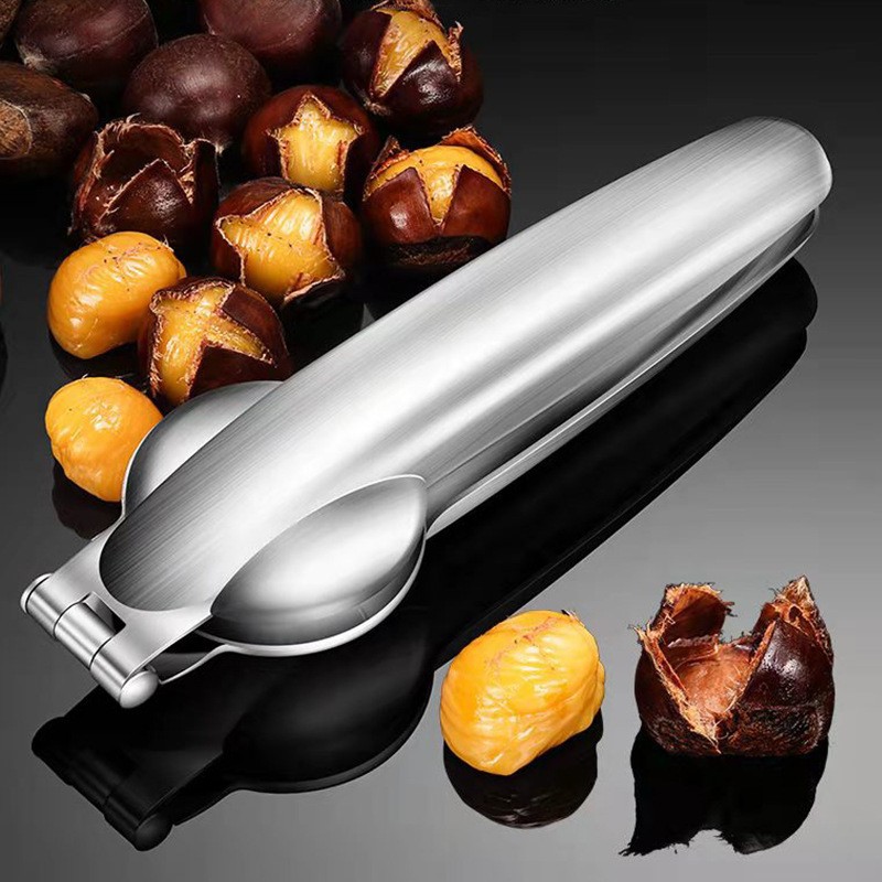 Open chestnut artifact 304 stainless steel chestnut clip labor-saving shell peeling nut clip household multifunctional chestnut opener