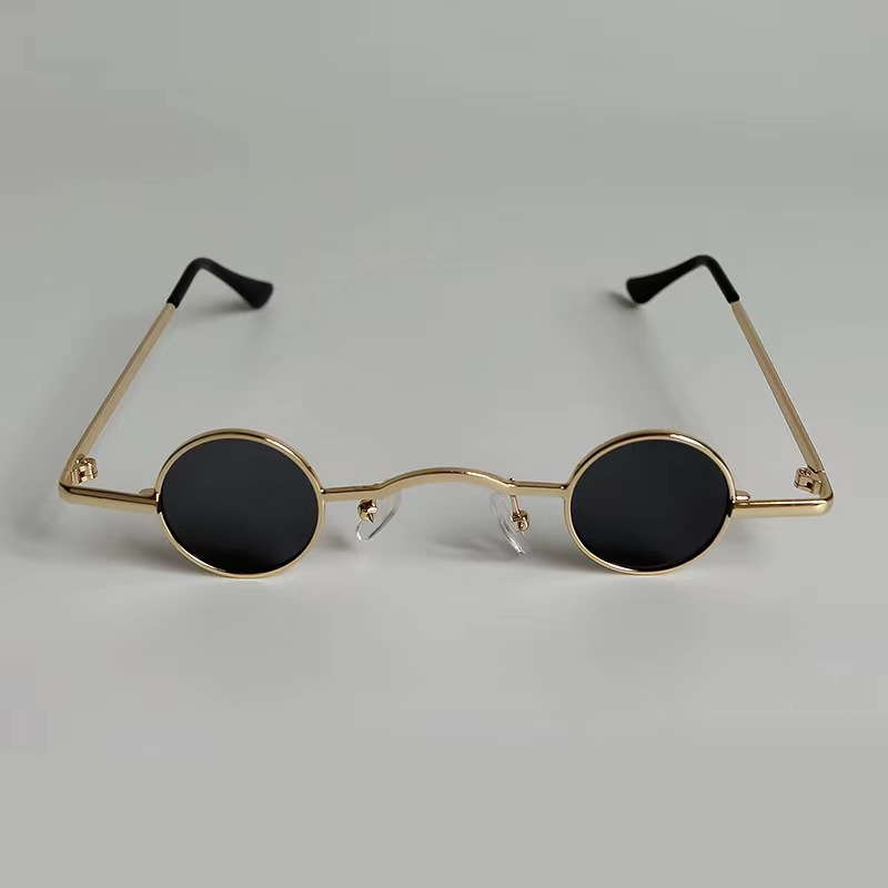 Internet Celebrity Mini Glasses Trembling Internet Celebrity Funny Sunglasses Hip Hop Mini Funny Glasses Small Round Frame Prince's Mirror