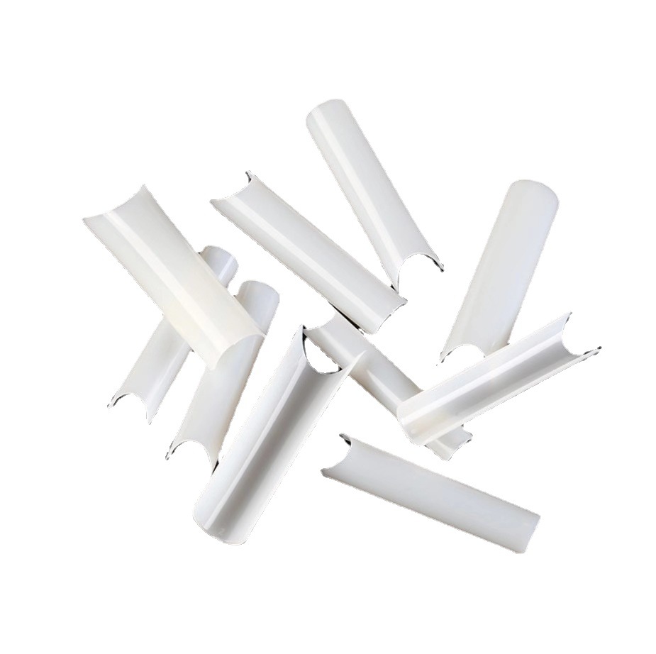 Nail art cylinder false nail nail sticker lengthened water pipe 100,200,500 transparent natural long bamboo nail