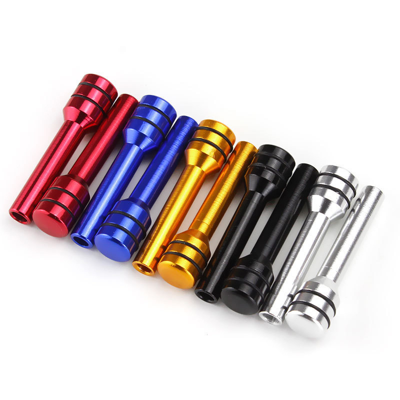 Car modification universal aluminum alloy car door lift Bolt door buckle door lock lock state button