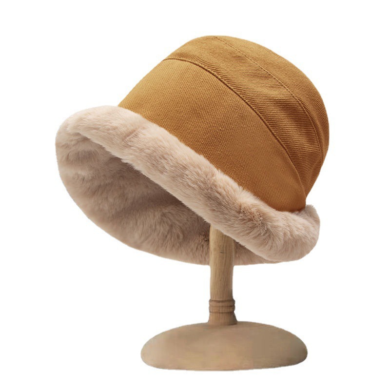 Winter Explosions Hat All-match Cold-proof Windproof Mongolian National Style Fisherman Hat Women's Thickened Warm Plush Pot Hat