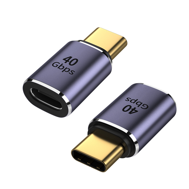 Type-C multi-function adapter USB4.0 adapter 40Gbps transmission 100W charging up and down bending left and right bending