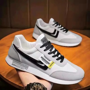 Sneakers Men's 2023 Spring New Men's Shoes Korean Fashionable All-match Teenager Trendy Shoes Mesh Breathable Casual Shoes