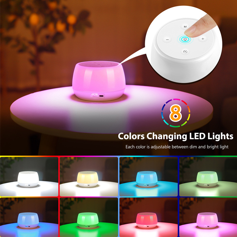 New colorful plug-in night light bedside lamp table lamp touch atmosphere lamp with usb charger Amazon hot